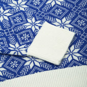 Pull En Cachemire Bleu Flocons