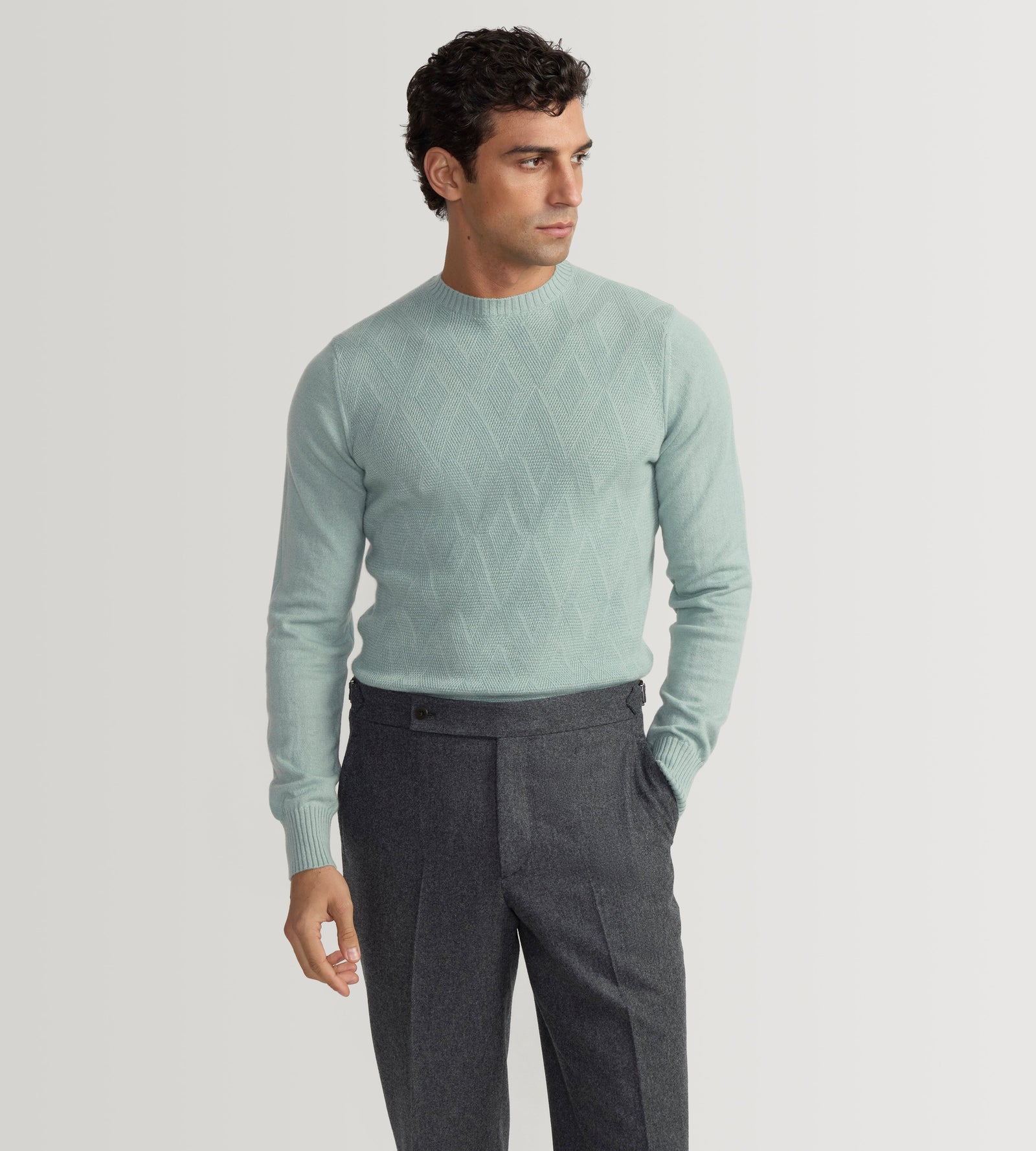 Pull Col Rond En Cachemire