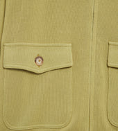 Pull Vert Zip En Coton