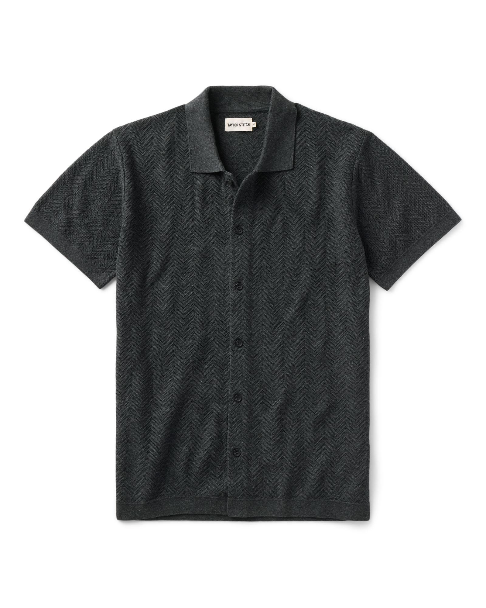 The Button Down Polo In Herringbone