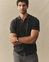 The Button Down Polo In Herringbone