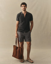 The Button Down Polo In Herringbone