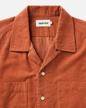 The Conrad Shirt In Heather Chili Pincord