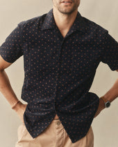 The Conrad Shirt In Pigeon Foulard Pincord