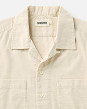 The Conrad Shirt In Heather Oat Pincord