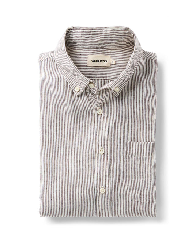 The Jack in Burgundy University Stripe Linen