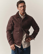 The Ryder Jacket In Chipped Canvas