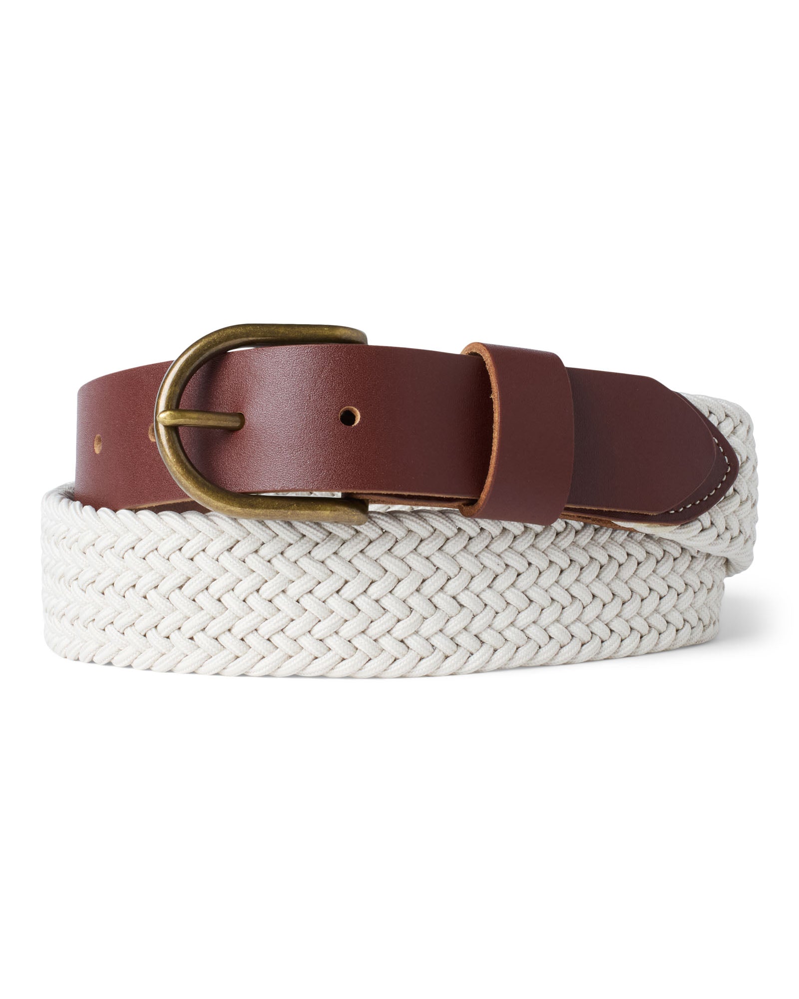 The Stretch Braided Belt In Natural