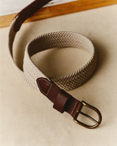The Stretch Braided Belt In Natural