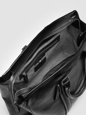 QUENTIN 009 - Black Leather Bag