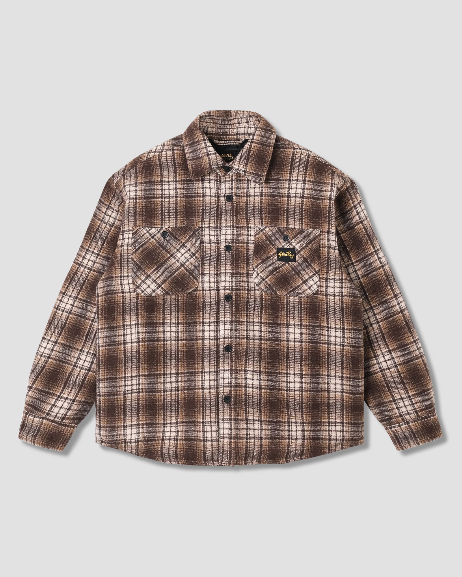 Quilted Plaid Overshirt