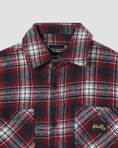Quilted Plaid Overshirt (Red)