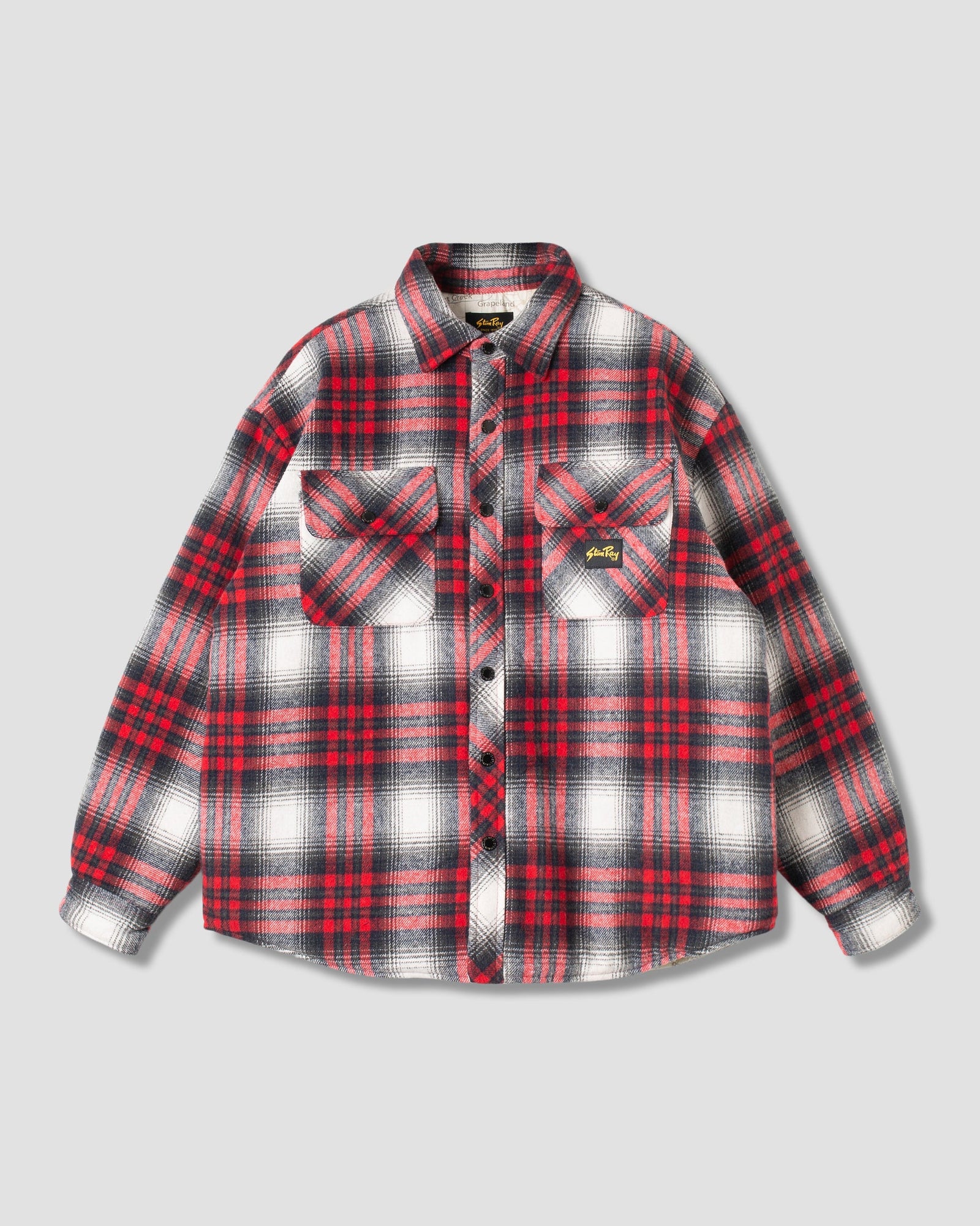 Quilted Plaid Overshirt