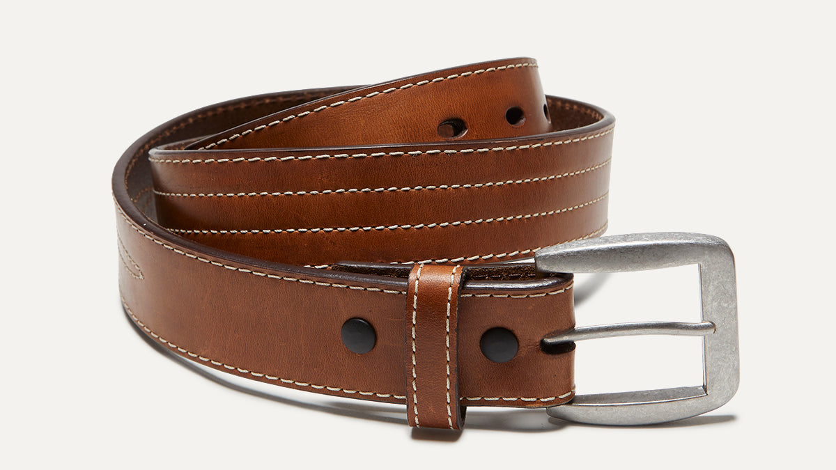 Accessory Belts - Stitched Whiskey