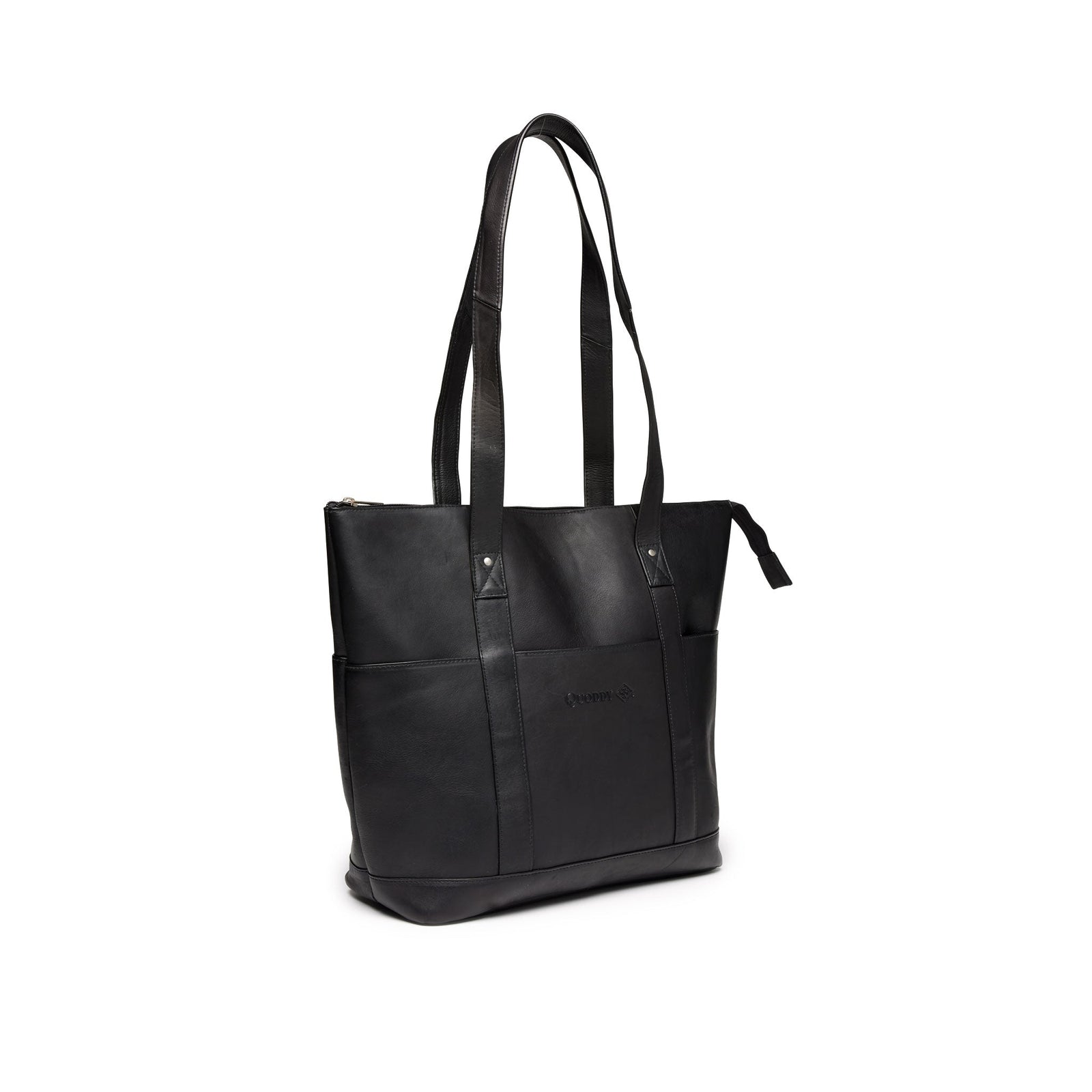 Large Multi-Pocket Tote- Black
