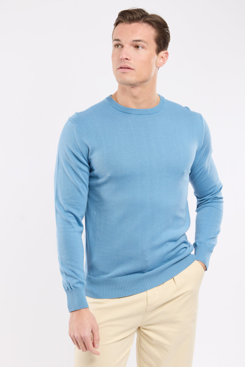 Pull col rond - coton