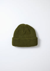 ROTOTO - Cotton Waffle Knit Watch Cap - Olive Green
