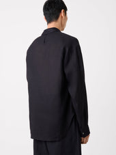 Rafe Linen Shirt In Darkest
