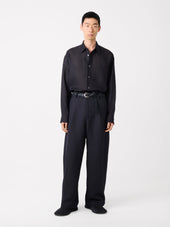 Rafe Linen Shirt In Darkest