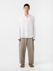 Rafe Linen Shirt In Milk