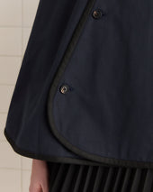 Waxed Herringbone Rain Cape