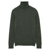 Green Merino Roll Neck