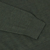 Green Merino Roll Neck