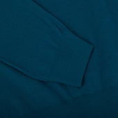 Petrol Blue Merino Roll Neck