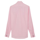 Pink Micro Check Cotton Pin Collar Shirt