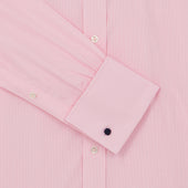 Pink Micro Check Cotton Pin Collar Shirt