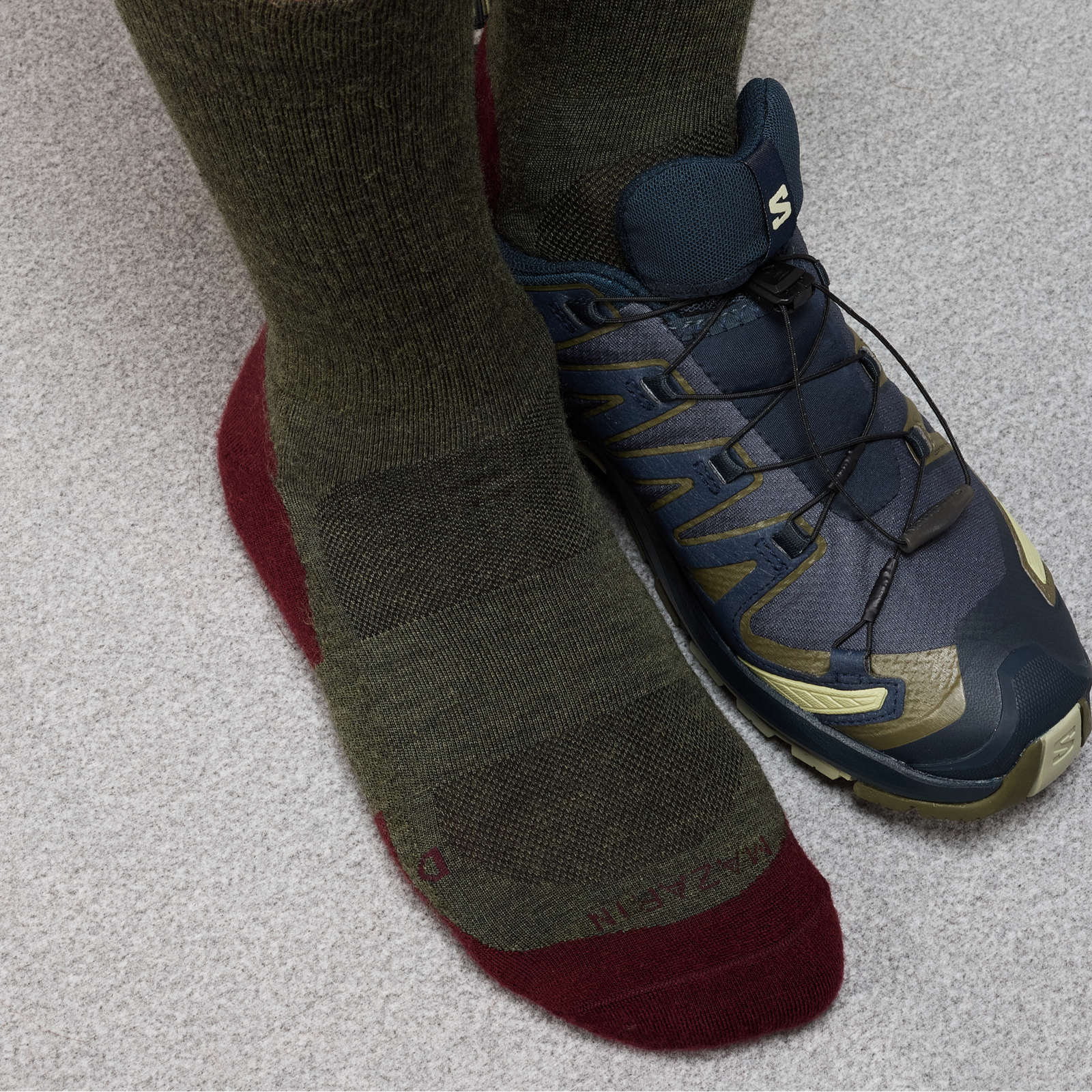 Kaki Bordeaux Laine