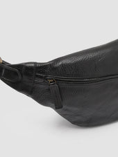 RARE 28 - Black Leather Waist Belt