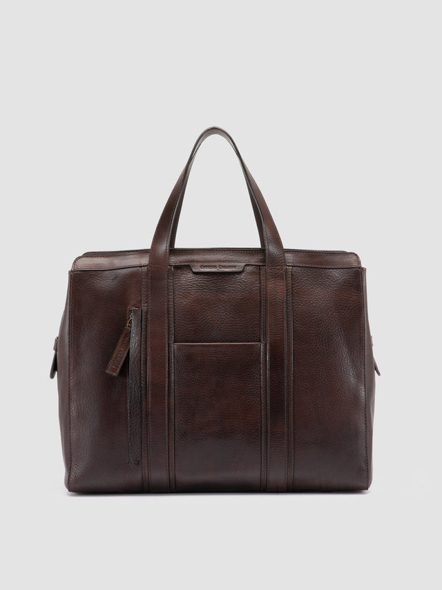 RARE 049 - Brown Leather Briefcase
