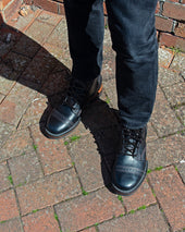 Iron Heart Int'l x Wesco® 7" Toe Cap Boot - The "Guildsman" - Black Tie Domain