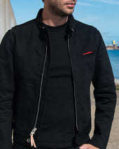 21oz Denim Rider's Jacket - Superblack Non-Fade