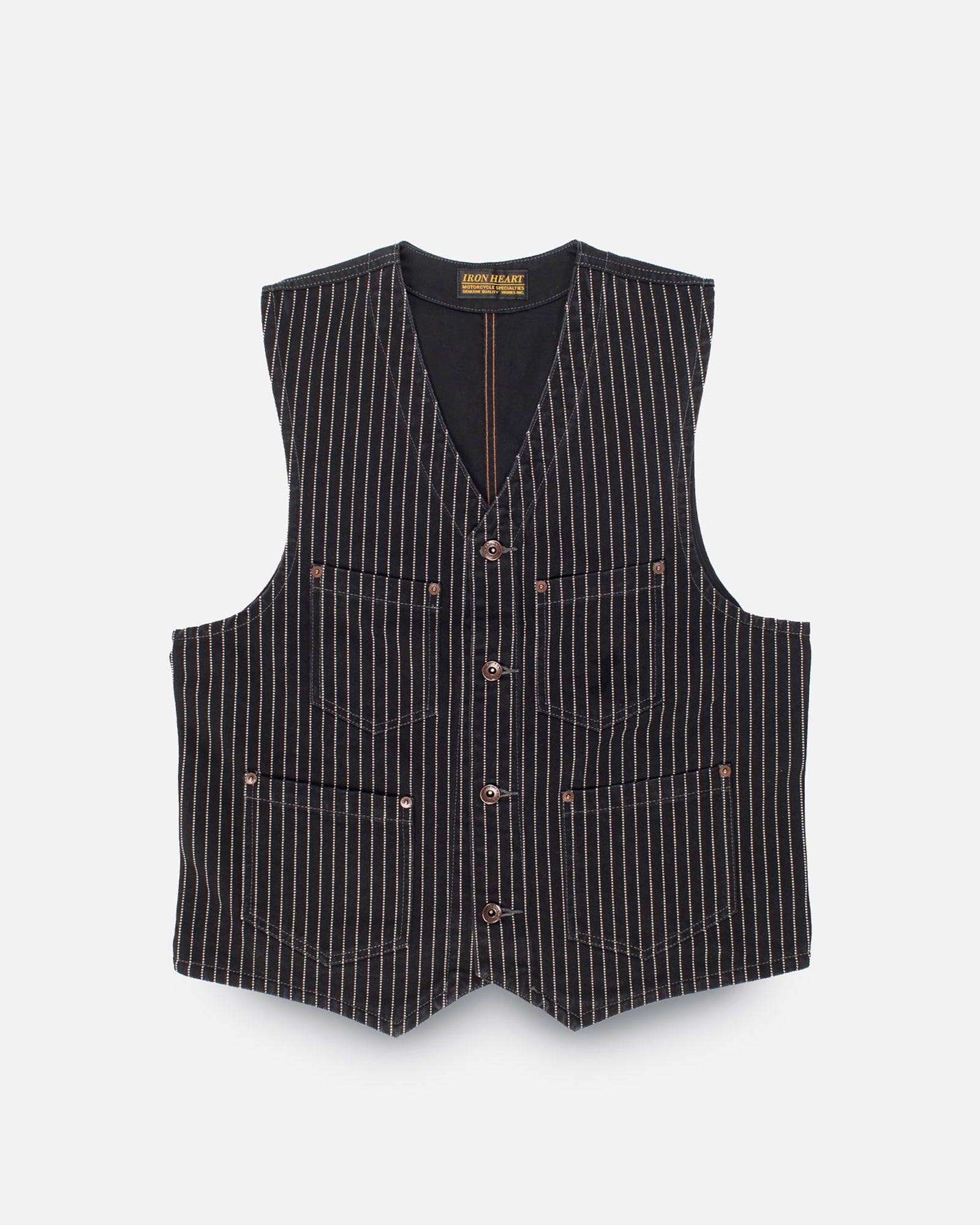 12oz Wabash/Duck Work Vest - Black/Black