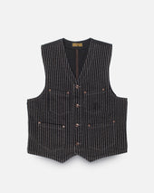 12oz Wabash/Duck Work Vest - Black/Black