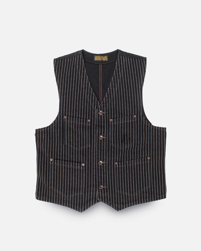 12oz Wabash/Duck Work Vest - Black/Black