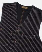 12oz Wabash/Duck Work Vest - Black/Black