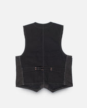 12oz Wabash/Duck Work Vest - Black/Black