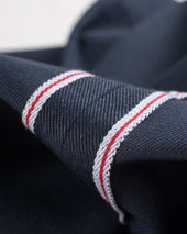 9oz Mercerised Selvedge Cotton Slim Tapered Chinos - Navy
