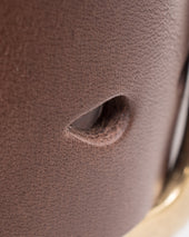 Heavy Duty "Tochigi" Leather Belt with Brass Garrison Buckle - Brown