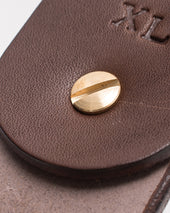 Heavy Duty "Tochigi" Leather Belt with Brass Garrison Buckle - Brown