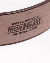 Heavy Duty "Tochigi" Leather Belt with Brass Garrison Buckle - Brown