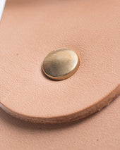 Heavy Duty "Tochigi" Leather Belt with Brass Garrison Buckle - Natural
