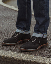 Iron Heart Int'l x Wesco® - 7" Rough-Out Boot - Black. The "Foot Patrol"
