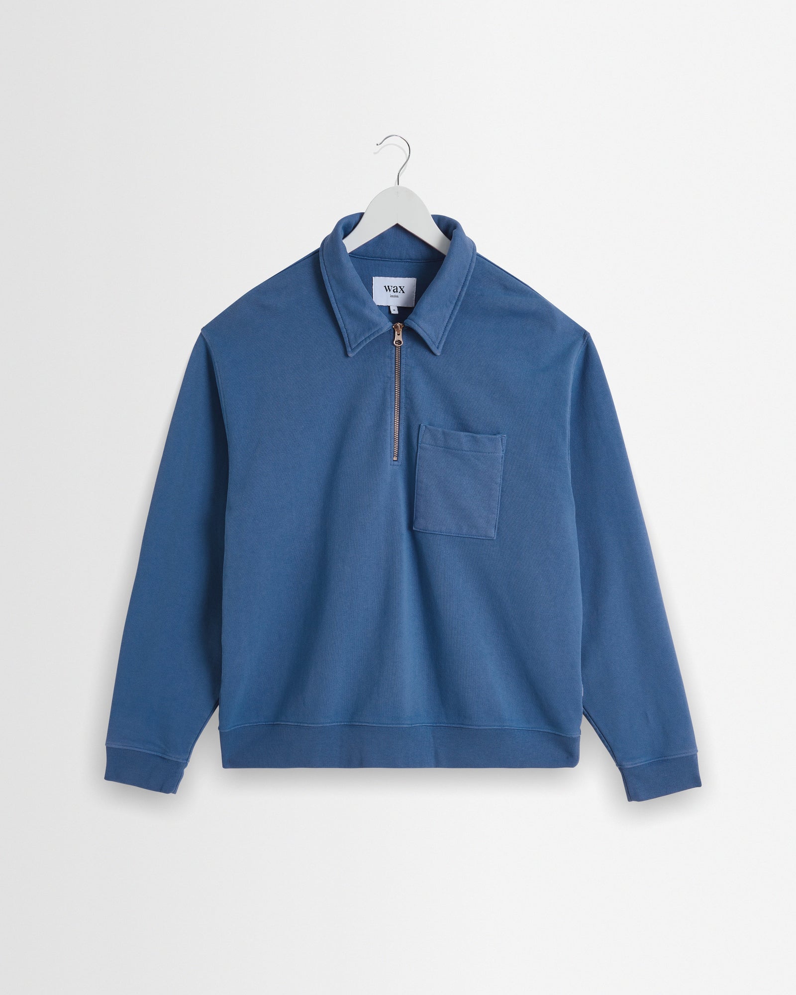 Reeve Loopback Organic Cotton Collared Sweatshirt
