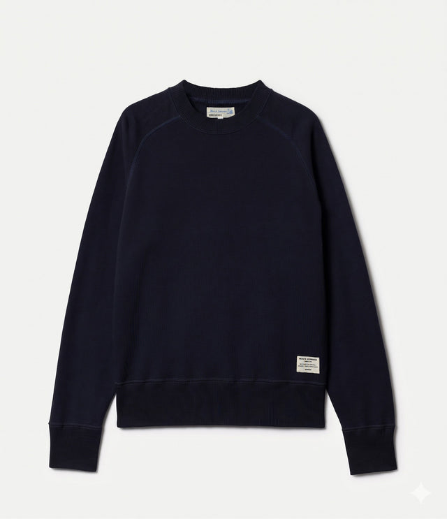 Retro Fleece Raglan Cotton Sweatshirt