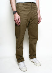 Fatigue Pants Dyed Canvas Golden Brown