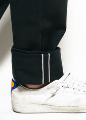 Officer Trousers High Dark Grey Selvedge